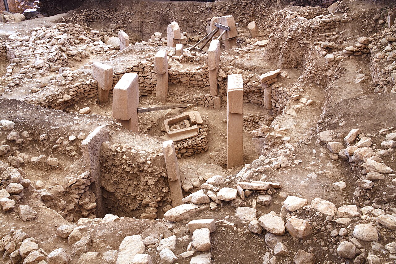 Göbeklitepe kazı alanının kuşbakışı görünümü